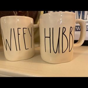 Rae Dunn Hubby Wifey Mugs